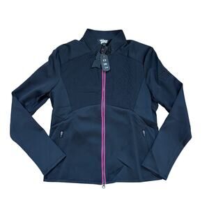 NWT PXG Women’s X Panel Jacket Black Pink Luxury Golfwear M $275 MSRP